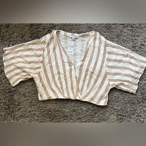Fav Lux Striped Crop Top